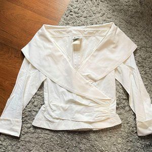 Tadashi Shouji Faux Wrap Blouse Size 2